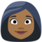 Woman - Medium Black emoji on Facebook